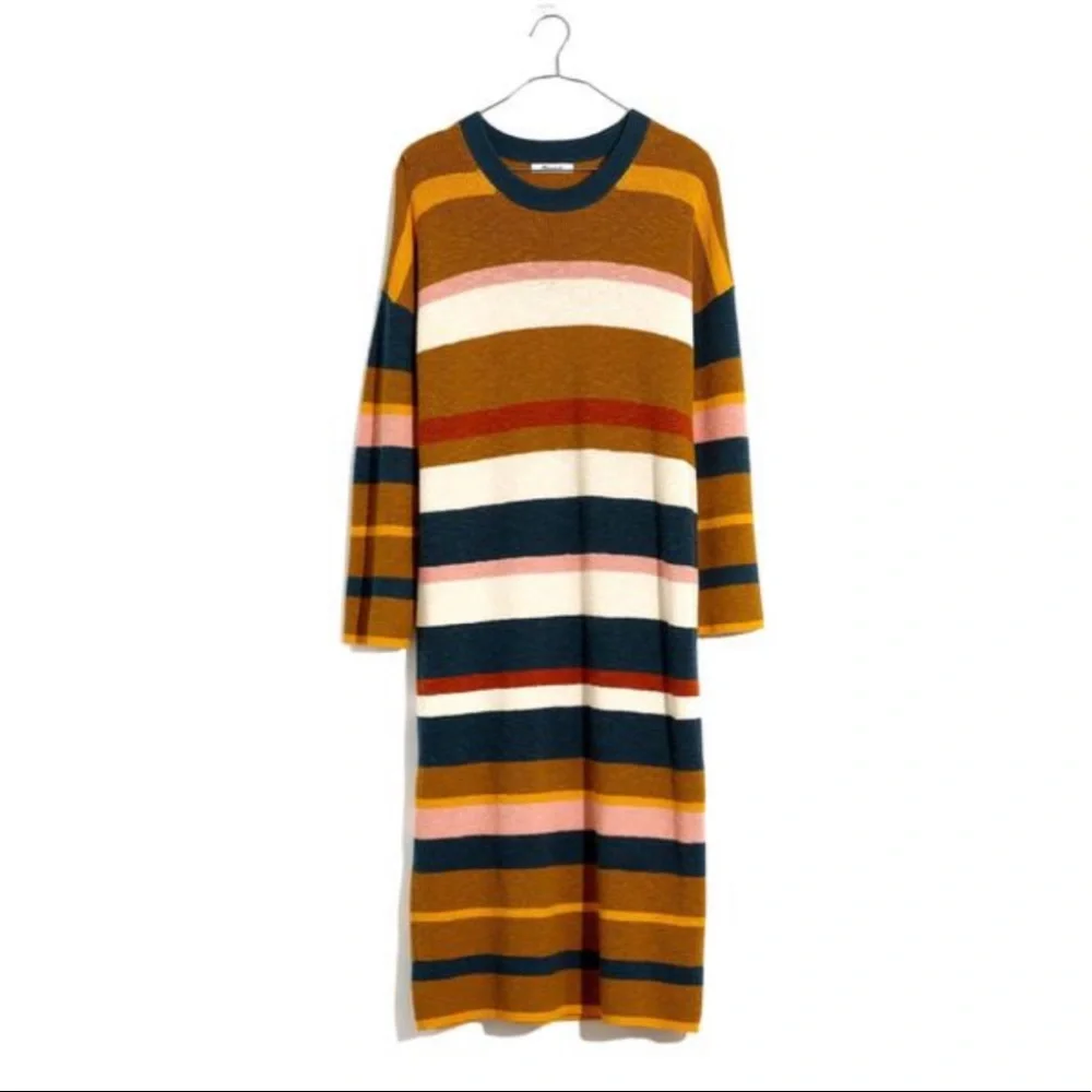 Madewell Drop Shoulder Sweater Casual Maxi Dress - Picture 3 of 13